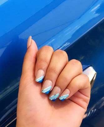 عکس آبی ساده کمرنگ