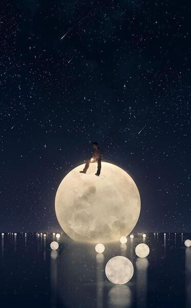 عکس شب آسمان زیبا