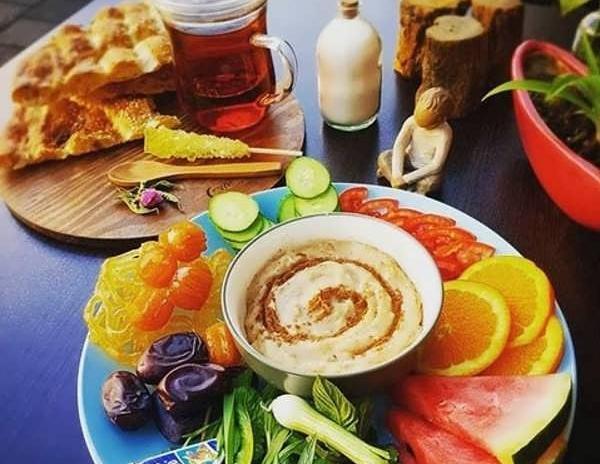 عکس تزیین سفره افطار شیک