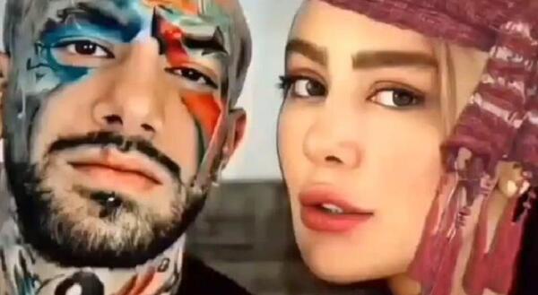 عکس تتلو با زنش