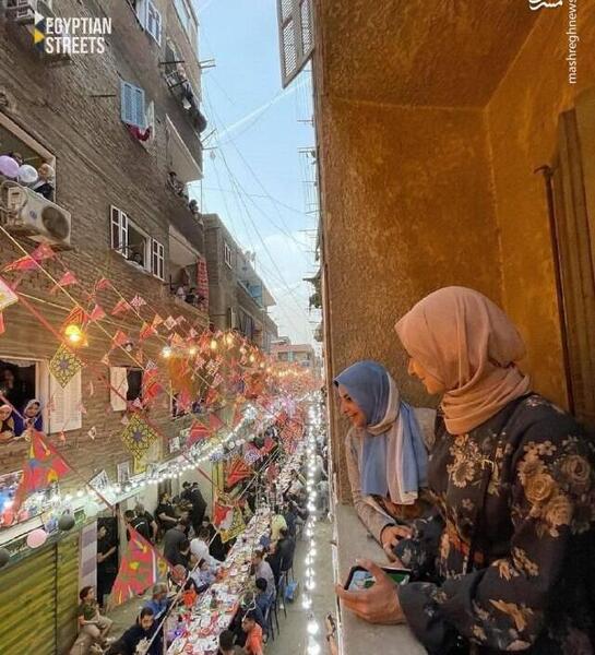 عکس نوشته سفره افطاری