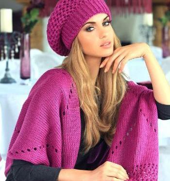 عکس کلاه دخترانه بافتنی
