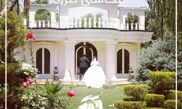 عکس عروس در باغ