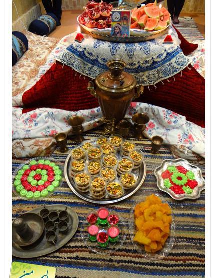 عکس سفره افطار بلوچی