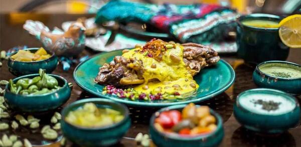 عکس سفره افطار بلوچی