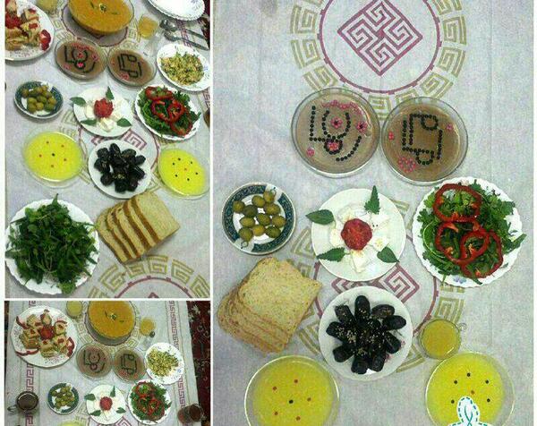 عکس سفره افطار بلوچی