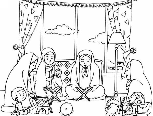 عکس ماه رمضان نقاشی