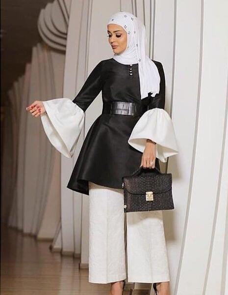 عکس مانتو سفید جلو بسته