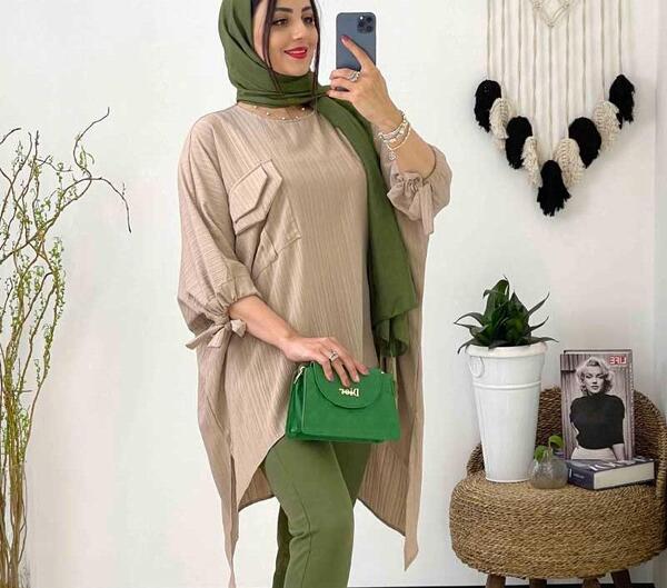 عکس مانتو ابروبادی جلو بسته
