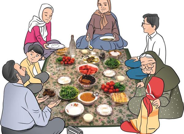 عکس روزه افطار