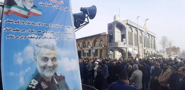 عکس قاسم سلیمانی جنازه