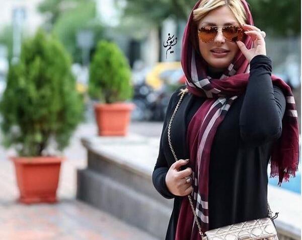 عکس نیوشا ضیغمی و همسرش و فرزندانش