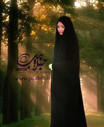 عکس دختر چادری در طبیعت