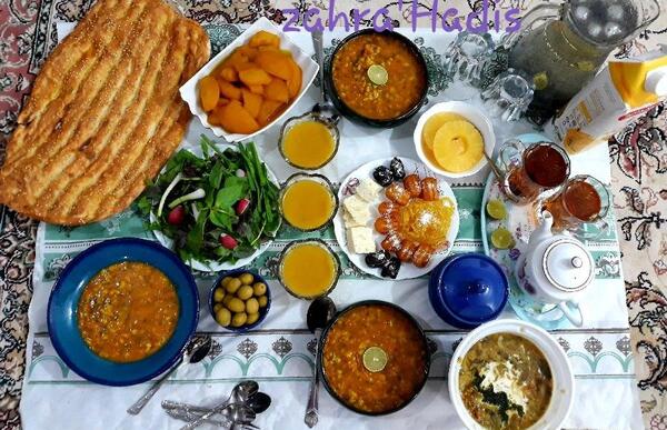 عکس سفره های افطاری