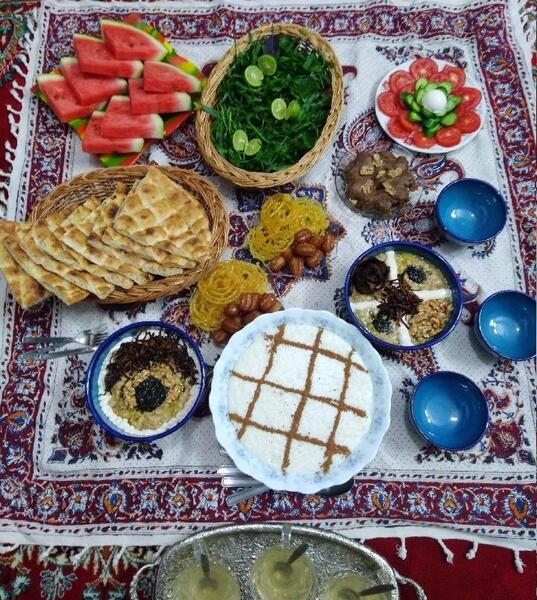 عکس بهترین غذا برای ماه رمضان
