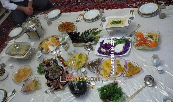 عکس سفره افطار کارتونی