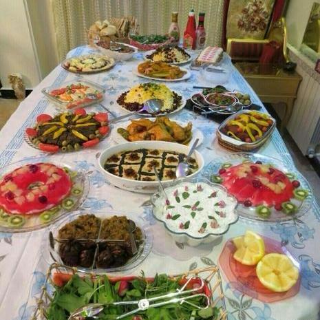 عکس سفره افطار کارتونی