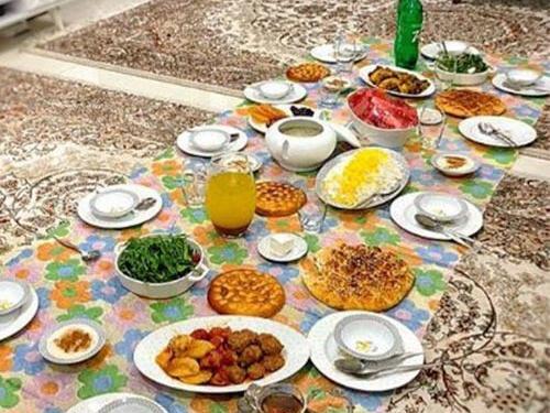 عکس سفره افطار ایرانی