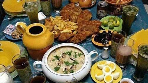 عکس سفره افطار ایرانی