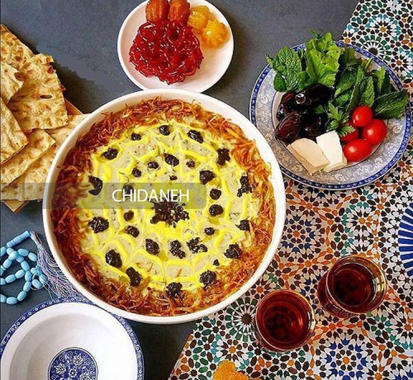 عکس سفره افطار ایرانی