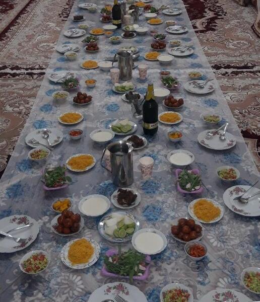 عکس سفره افطار ایرانی