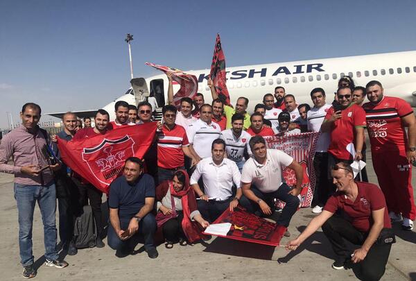 عکس خانم طرفدار پرسپولیس