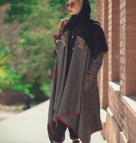 عکس مانتو دخترانه جلو باز جدید