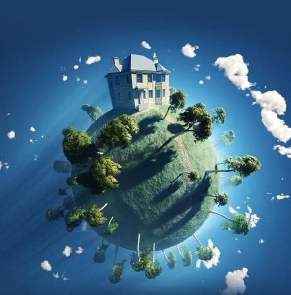 عکس کره زمین روی میز