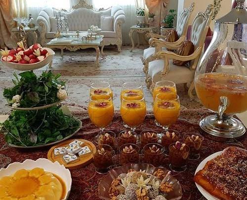 عکس تزیین سفره افطار برای مهمان