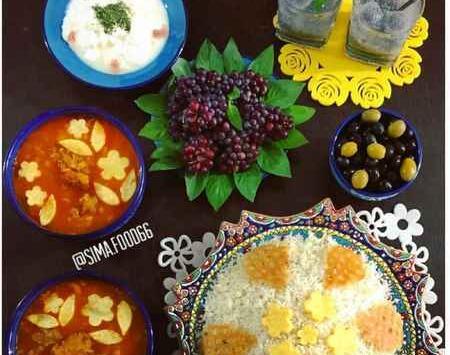 عکس تزیین سفره افطار برای مهمان