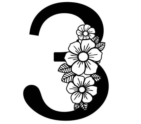 عکس سفید طرح دار گل