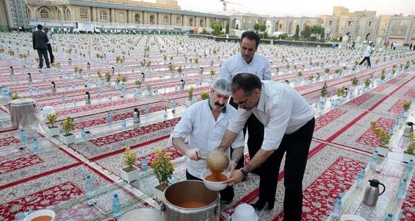 عکس سفره افطار بازیگران