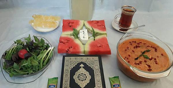 عکس سفره ی افطار زیبا