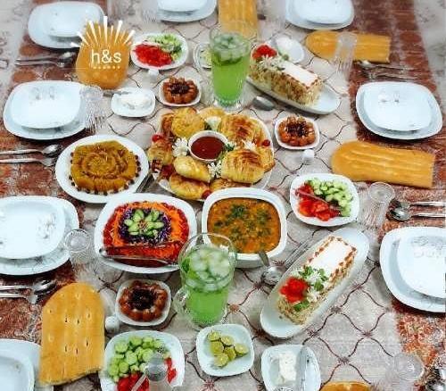 عکس سفره ی افطار زیبا