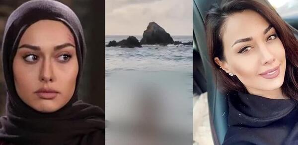 عکس لیسا کنار دریا