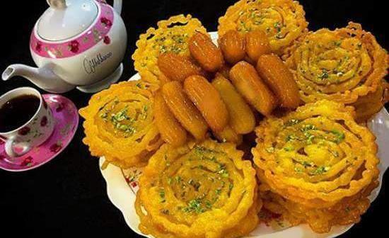 عکس دختر زولبیا و بامیه