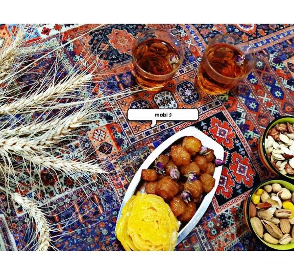 عکس دختر زولبیا و بامیه