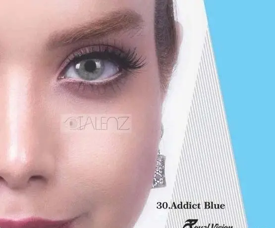 عکس لنز آبی یخی