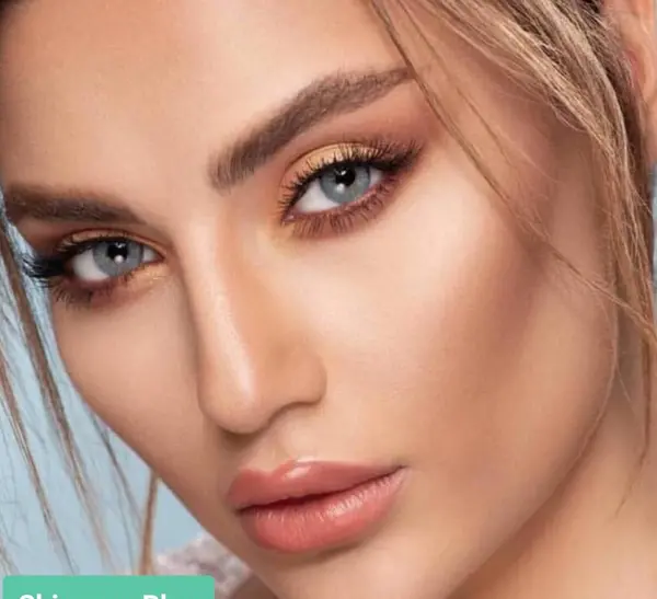 عکس لنز آبی یخی
