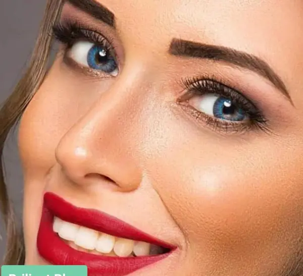 عکس لنز آبی یخی