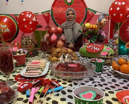 عکس های نیوشا ضیغمی در شب یلدا