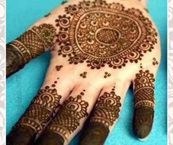 عکس حنای دست عروس هندی