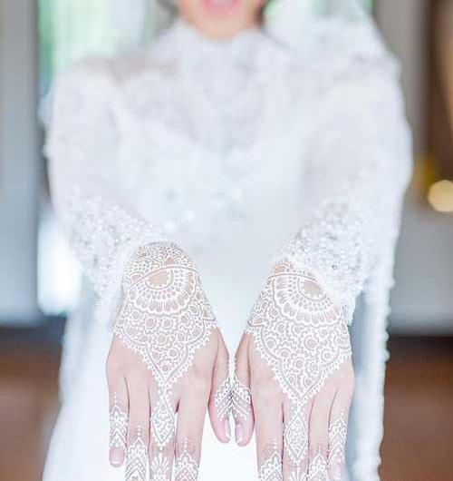 عکس حنای دست عروس هندی