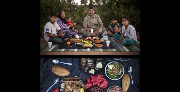 عکس سفره افطار دبی