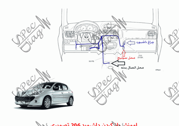 عکس داشبورد ۲۰۶