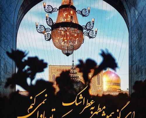 عکس نوشته دلم امام رضا میخواد