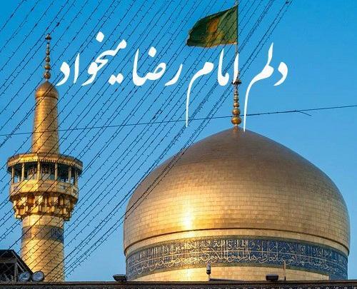 عکس نوشته دلم امام رضا میخواد