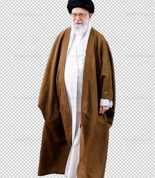 عکس ایستاده آیت الله خامنه ای