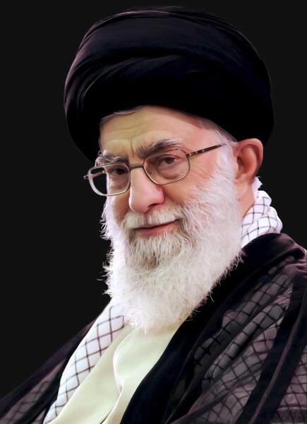 عکس خام آیت الله خامنه ای