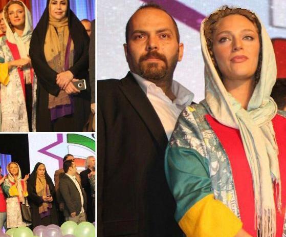 عکس نگین معتضدی و همسرش